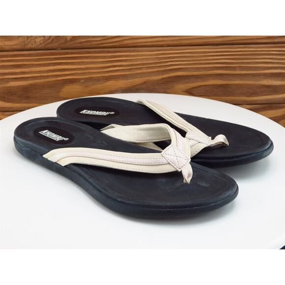 Khombu Size 8 M Women Sandal Flip Flop Beige Synthetic - Picture 4 of 10